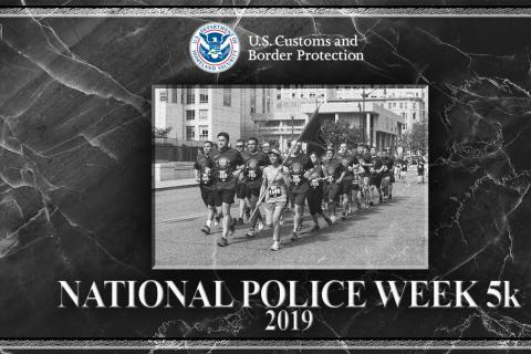 CBP Officers participating in the 2019 Police Week 5K run