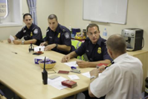 Port Officers in Meeting