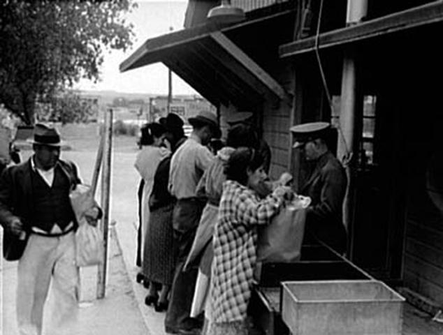 Quarantine inspection station, El Paso, Texas, 1937.