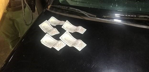 $500 in counterfeit U.S. bills were found by Yuma Border Patrol agent at an immigration checkpoint.