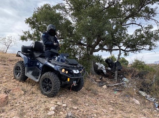 Federal Police operating at the U.S. / Mexican boundary to thwart transnational criminal organizations November 2019.