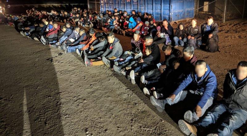 A large group of illegal aliens were apprehended in Yuma, Ariz. 