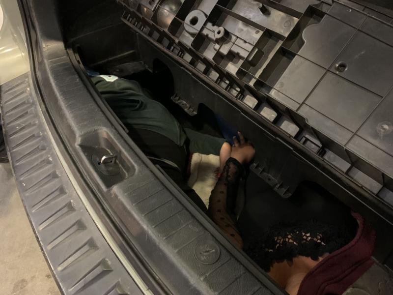 CBP officers removed the screws and covers for the compartment, and helped the two individuals hidden inside out of the compartment.  The two women, ages 25 and 37, were both Mexican citizens with no status or documents to be able to legally enter the U.S.  