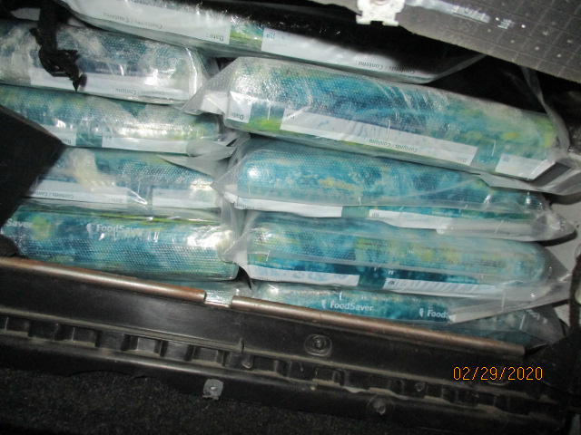 U.S. Customs and Border Protection officers working at the ports of entry along the California border with Mexico over the weekend intercepted 207 pounds of narcotics valued at more than $1.8 million, in two separate cases.