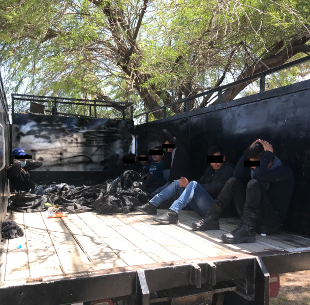 Border Patrol agents assigned to the El Centro station arrested a teenager suspected of smuggling seven illegal aliens in the back of a trash hauling truck Thursday afternoon.