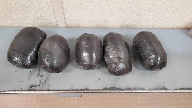 Border Patrol agents assigned to the Calexico Station seized kettlebell shaped packages filled with methamphetamine on Wednesday. 