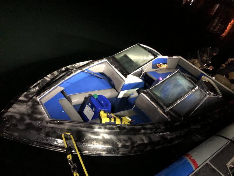 U.S. Customs and Border Protection Air and Marine agents stopped a boat just west of Coronado with ten people on board trying to enter the U.S. illegally early Wednesday.
