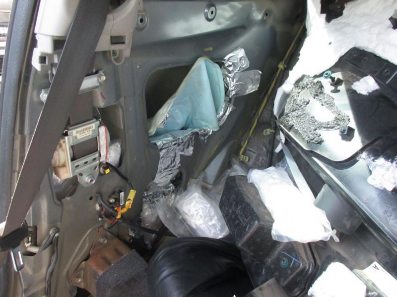 U.S. Customs and Border Protection officers working at the Calexico East port of entry discovered more than 134 pounds of methamphetamine in the doors, quarter panels and gas tank of a vehicle.
