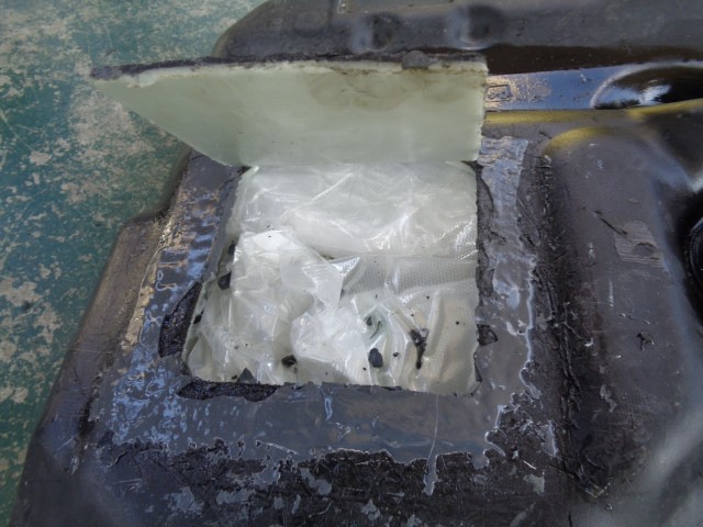 Border Patrol agents removed 63 packages of drugs from inside the gas tank of a Honda Pilot on Thursday.
