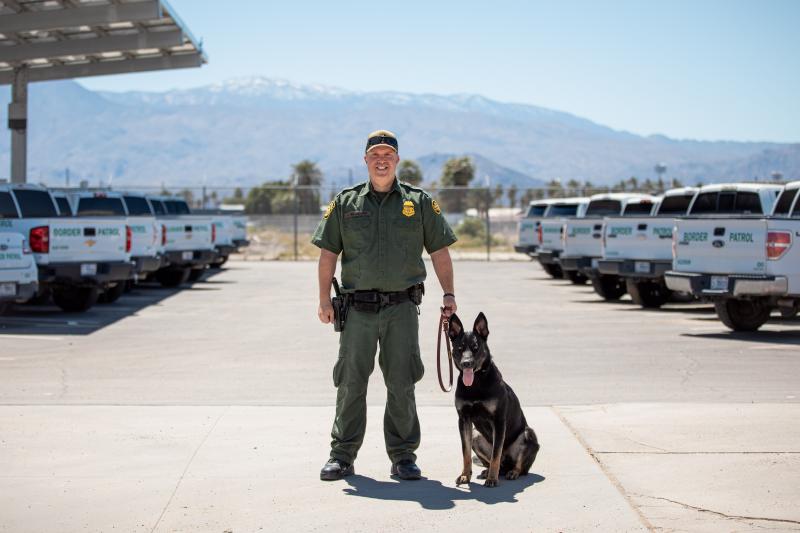 El Centro Sector Border Patrol welcomes three new canine handlers and their partners to the Canine Detection Unit.