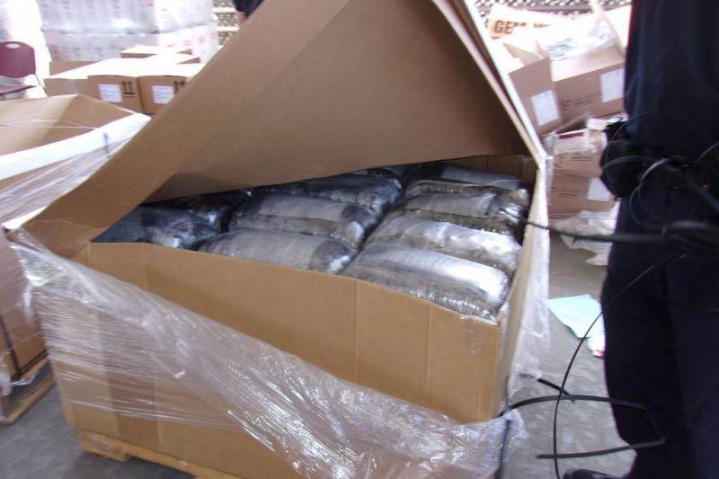 U.S. Customs and Border Protection officers at the Otay Mesa Commercial Facility seized close to 2,500 pounds of methamphetamine concealed in a shipment of medical supplies.
