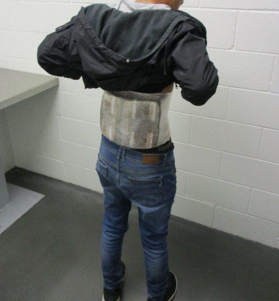 CBP officers stop a 17-year-old at the San Ysidro PedEast facility with four pounds of fentanyl strapped to his body.