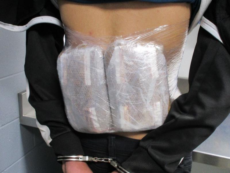 CBP officers at the San Ysidro PedWest facility stopped a 15-year-old and 17-year-old within fifteen minutes of each other, each with packages of fentanyl strapped to their bodies.