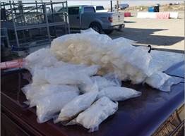 Agents pulled 74 packages of meth from gas tank.