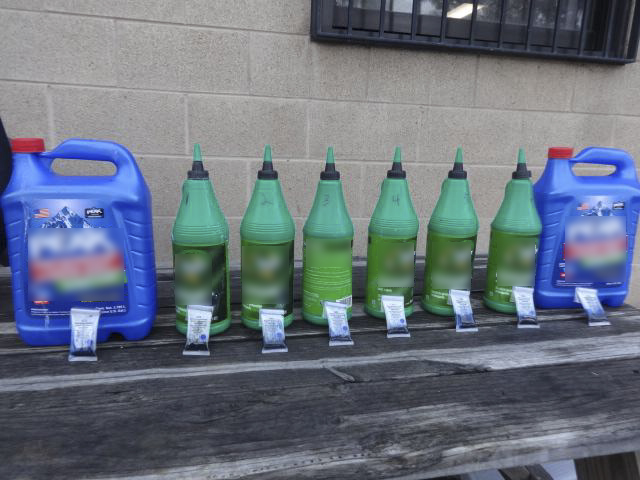a Mexican citizen driving a Nissan Versa on I-5 was arrested for smuggling liquid meth.
