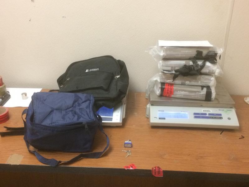 Agents found more than 10 lbs. of cocaine from a bus passengers backpack.