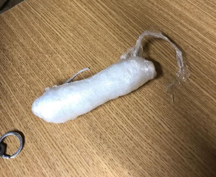 This package of meth was some of the drugs seized this weekend.