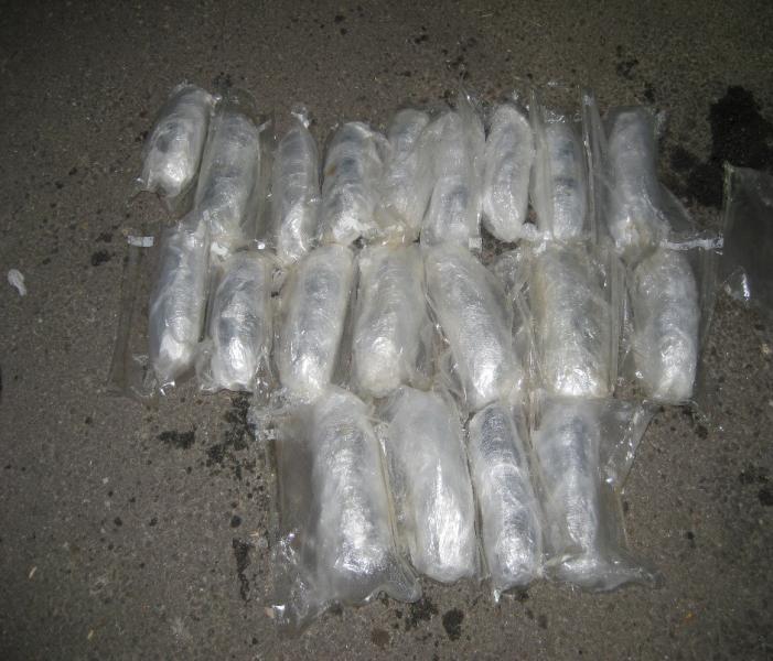 Agents arrested a man who had 20 bundles of meth in his car's gas tank.