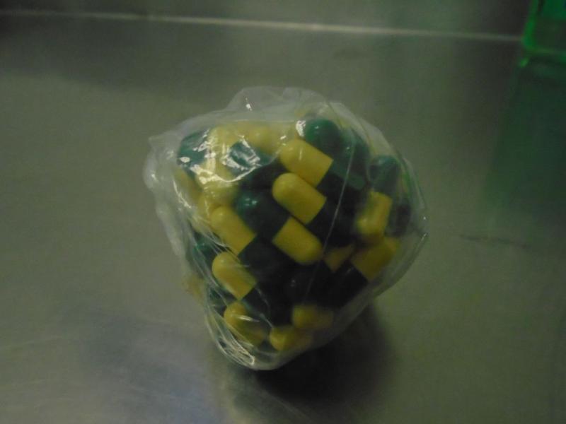 Officers seized a half-pound of meth as well as a bag of tramadol pills