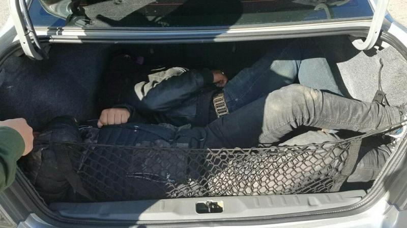 Agents discovered two illegal aliens inside of the trunk of a smuggling vehicle intercepted at the I-19 traffic checkpoint