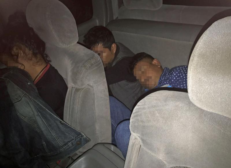 Wellton, Ariz. Station agents stopped a truck and discovered four undocumented aliens inside