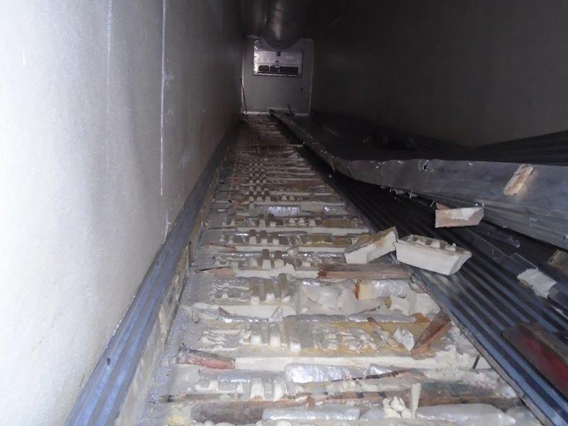 CBP officers seized nearly 690 pounds of meth from a tractor trailer