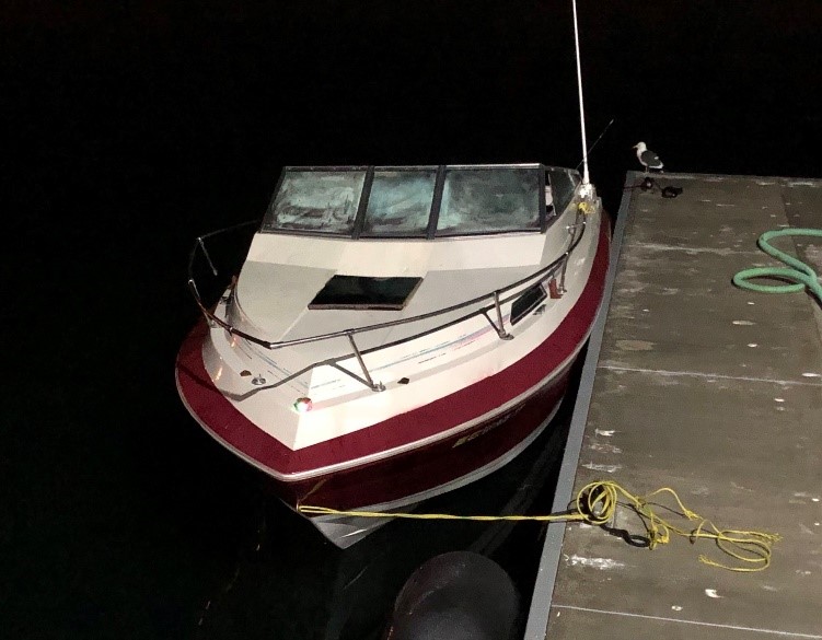 Agents took custody of 19 persons crammed onto a small boat near Point Loma, Calif.