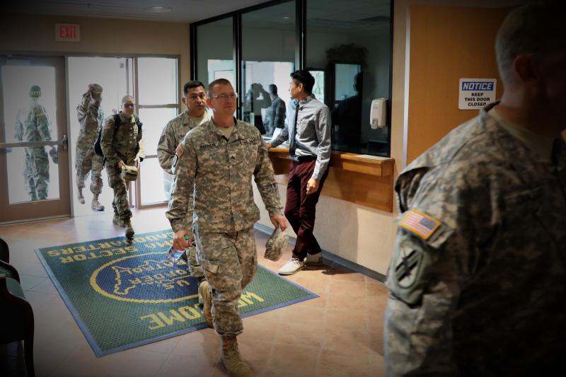 National Guard members arrive at Yuma Sector Headquarters