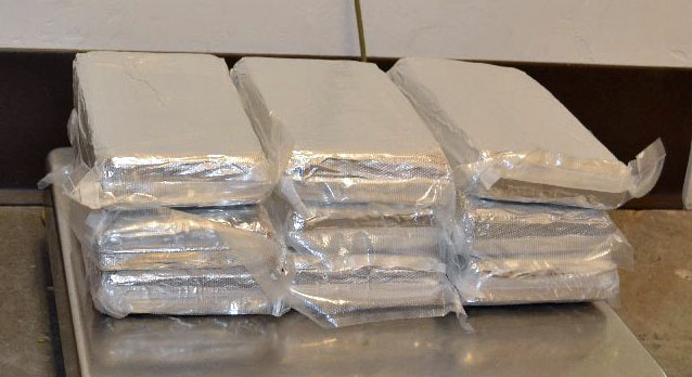Officers seized 23 pounds of fentanyl that was hidden behind the radio