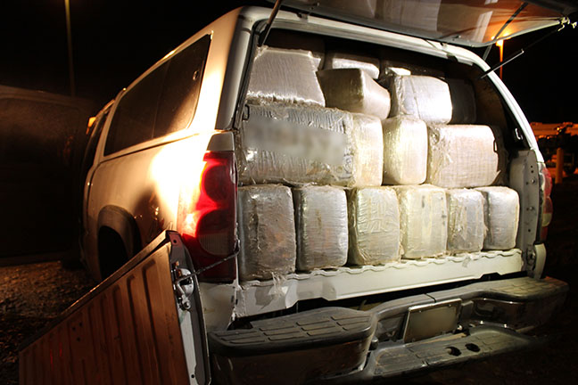 Sonoita Station agents seized more than a ton of marijuana from a truck stopped near Elgin, Ariz. 