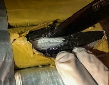 Agents seized 11 kg of cocaine that was dropped from a drone