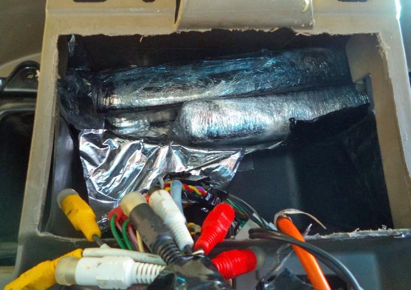 Officers at the DeConcini crossing arrested a 19-year-old man after finding nearly $136K worth of cocaine within the dashboard of a smuggling vehicle