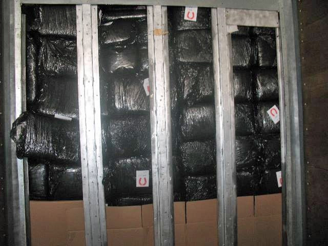 CBP officers assigned to the Mariposa Commercial Facility discovered $3.35 worth of marijuana concealed behind a false wall in the front of a commercial trailer