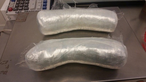 Officers at the DeConcini crossing seized  more than 3 pounds of meth hidden within a female smugglers purse