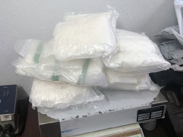 Agents seized 11 pounds of meth from a vehicle on Wednesday