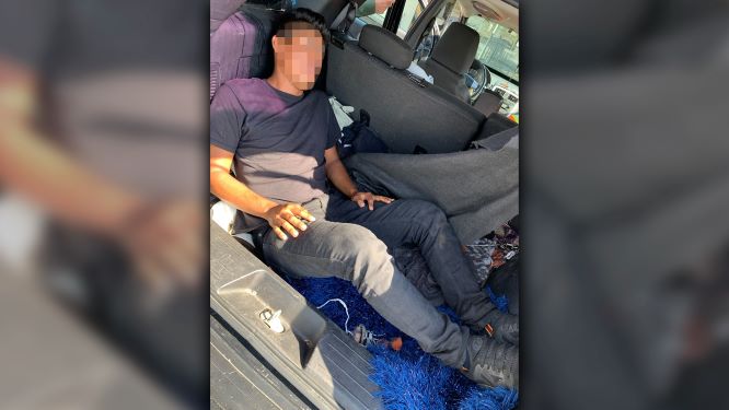 Yuma Sector agents rescued a migrant who had been concealed inside the trunk of a smuggling vehicle