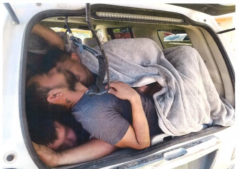 Illegal aliens were crammed into two vehicles that Douglas agents stopped on Tuesday evening