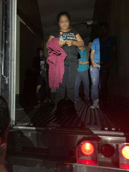 Agents discovered seven illegal aliens inside of a semi-truck stopped at the I-19 checkpoint