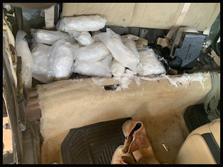 Agents seized $157K worth of meth inside of a smuggling vehicle