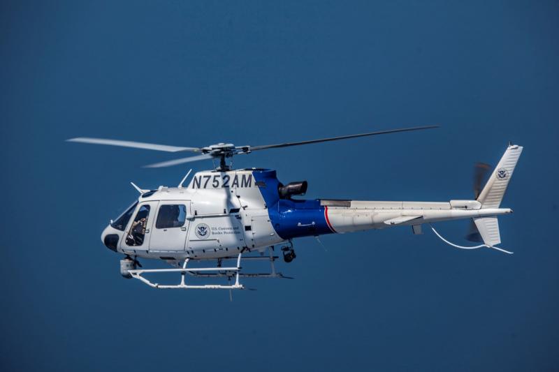 The Helicopter AS350 is a Light Enforcement Helicopter (LEH) is a short-range, turbine-powered helicopter used by Air and  Marine Operations crews to perform missions such as aerial patrol and surveillance of stationary or moving targets.