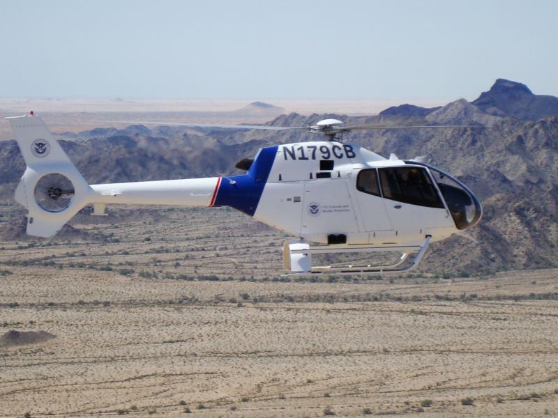 The EC120 aircraft is a medium-range, turbine-powered helicopter used by Air and Marine Operations crews as a highly-effective aerial surveillance platform in the border desert areas where terrain can be difficult to traverse on foot.