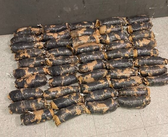 Agnts seized more than 58 pounds of meth, which are believed to be brought across the border behind a remote control car