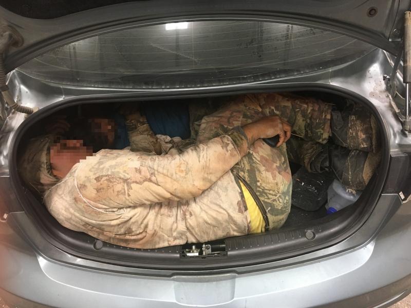 Agents discovered a Guatemalan national inside the trunk of a smuggling vehicle
