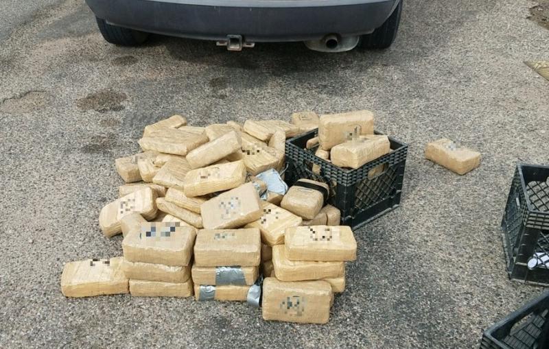 Agents at the SR80 immigration checkpoint seized 118 pounds of marijuana from inside of a smuggling vehicle