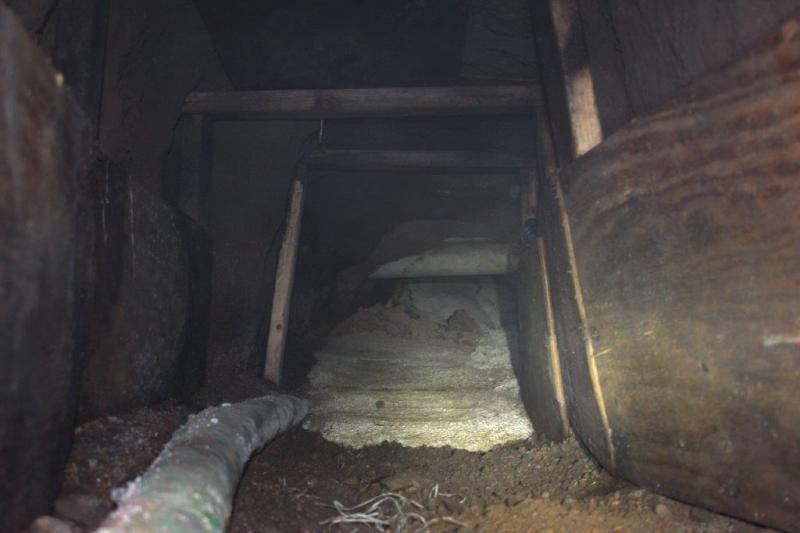 Law enforcement on both sides of Nogales discovered an incomplete smuggling tunnel