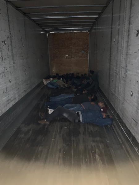 Laredo Sector Border Patrol Rescues Several Illegal Aliens in a Locked Trailer