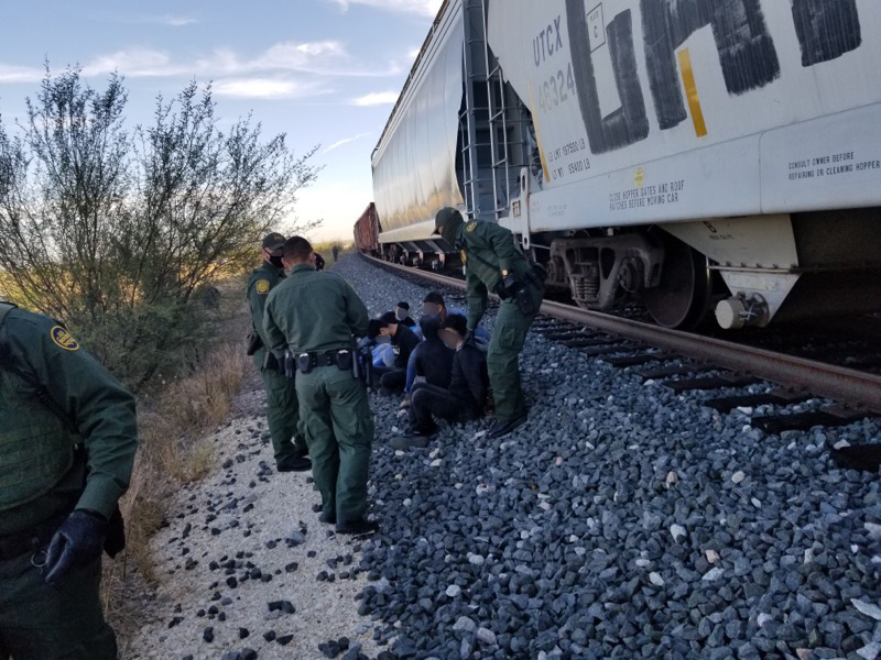 train jumpers in laredo sector 