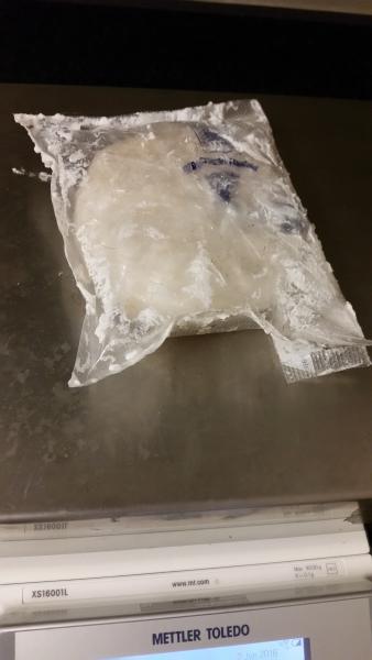 CBP officers seized 7 ounces of crystal methamphetamine.