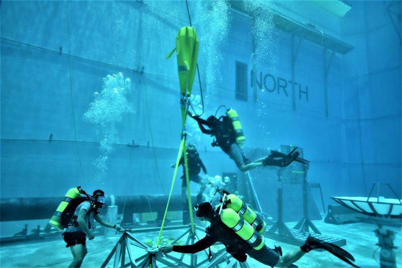 Del Rio Sector BORSTAR agents visited the NASA National Buoyancy Laboratory in Houston for a three-day training session.