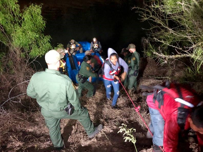 Agents assigned to Del Rio Sector rescued 63 migrants from the swift current of the Rio Grande River in three separate incidents.